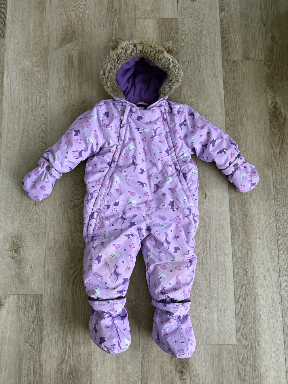 Oshkosh Snowsuit with Faux-Fur Hood